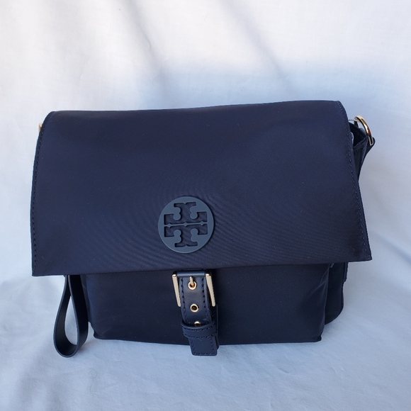 Tory Burch Handbags - Tory Burch Navy Tilda Nylon Crossbody Bag